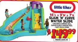 Ollie's Little Tikes SLAM'N'CURVE WATER SLIDE offer