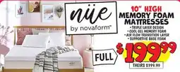 Ollie's 10 HIGH MEMORY FOAM MATTRESSES offer