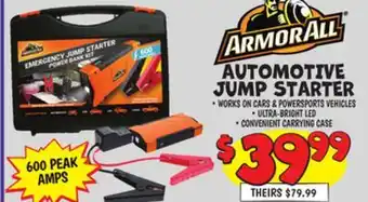 Ollie's AUTOMOTIVE JUMP STARTER offer