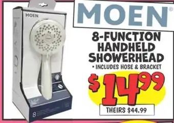 Ollie's 8-FUNCTION HANDHELD SHOWERHEAD offer