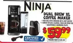Ollie's DUAL BREW XL COFFEE MAKER offer