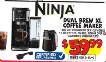 Ollie's DUAL BREW XL COFFEE MAKER offer