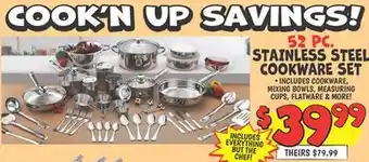Ollie's STAINLESS STEEL COOKWARE SET offer