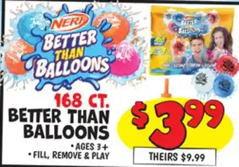 Ollie's NERF BETTER THAN BALLOONS offer