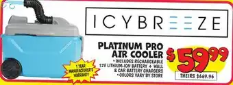 Ollie's ICYBREEZE PLATINUM PRO AIR COOLER offer