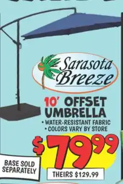 Ollie's 10' Off SET UMBRELLA offer