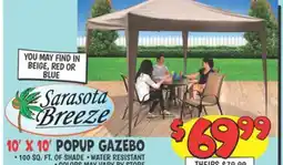 Ollie's POPUP GAZEBO offer