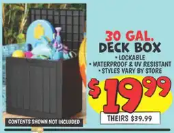 Ollie's 30 GAL. DECK BOX offer