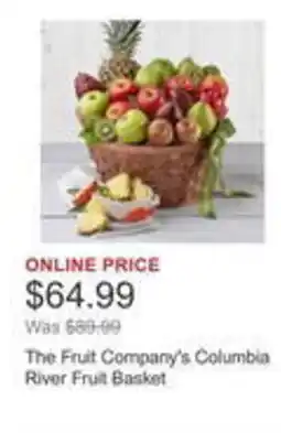 Costco The Fruit Company's Columbia River Fruit Basket offer