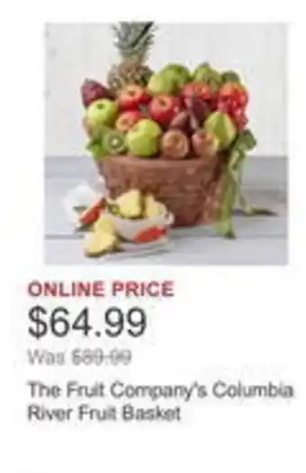 Costco The Fruit Company's Columbia River Fruit Basket offer
