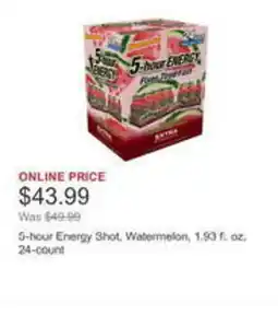 Costco 5-hour Energy Shot, Watermelon offer