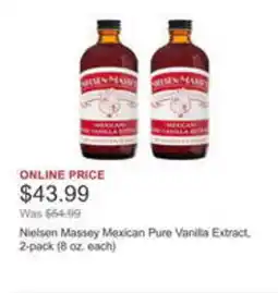 Costco Nielsen Massey Mexican Pure Vanilla Extract, 2-pack offer