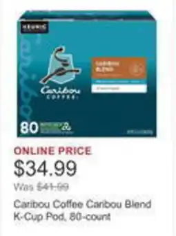 Costco Caribou coffee canbou blend k-cup pod offer