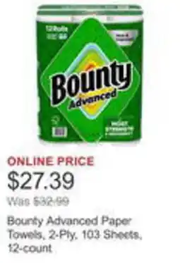 Costco Bounty Advanced Paper Towels offer