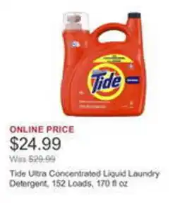 Costco Tide ultra concentrated liquid laundry detergent offer