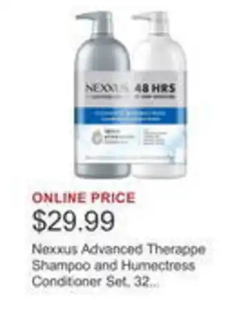Costco Nexxus advanced therappe shampoo and humectress conditioner set. 32. offer