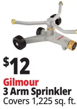 Ocean State Job Lot Gilmour 3-Arm Metal Whirling Sprinkler offer