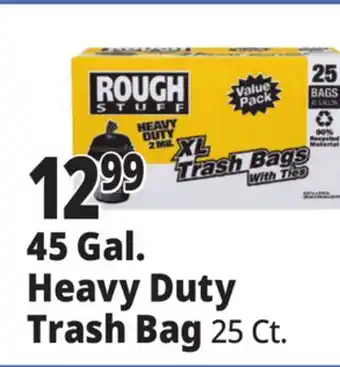Ocean State Job Lot Rough Stuff 45 Gal Heavy-Duty Trash Bags 25 Count offer