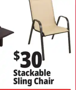 Ocean State Job Lot Steel Stacking Sling Chair offer