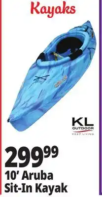 Ocean State Job Lot KL Outdoor Aruba 10' Sit-In Kayak Ocean Berry offer