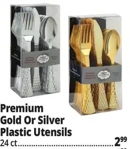 Ocean State Job Lot Smith & Callahan Elegant Gold Premium Plastic Cutlery Set 24 Piece offer