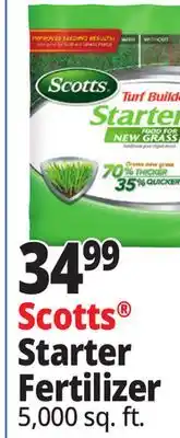 Ocean State Job Lot Scotts Turf Builder Starter Food for New Grass 5 000 sq ft offer