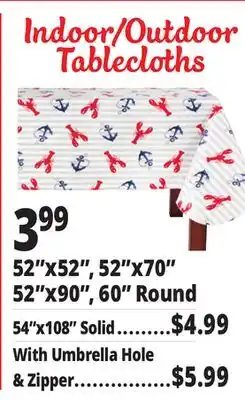 Ocean State Job Lot Tablecloths offer