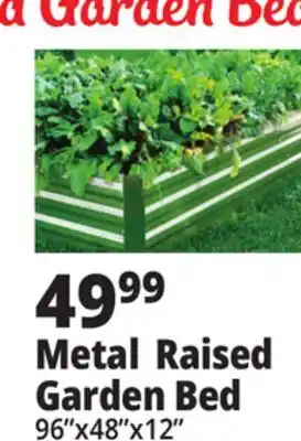Ocean State Job Lot Tiller & Rowe Galvanized Raised Garden Bed 96 offer