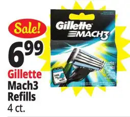 Ocean State Job Lot Gillette Mach3 Razor Blade Refills 4 Count offer