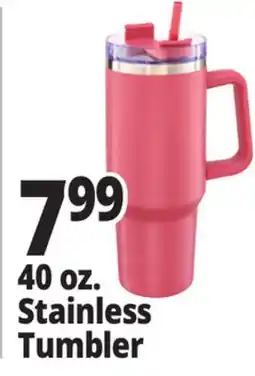 Ocean State Job Lot Double Walled Stainless Steel Tumbler 40 oz offer
