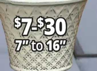 Ocean State Job Lot 7 to 16 Outdoor Glazed Ceramic Planters offer