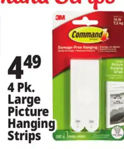 Ocean State Job Lot Command 3M Large White Picture Hanging Strips 4 Count offer