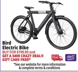 Ocean State Job Lot BirdBike A-Frame eBike Stealth Black offer