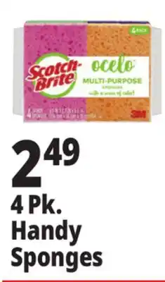 Ocean State Job Lot 4 Pk. Handy Sponges offer