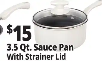 Ocean State Job Lot 3.5 Qt. Sauce Pan With Strainer Lid offer