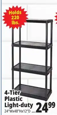 Ocean State Job Lot 4-Tier Plastic Light-duty offer