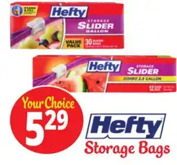 Ocean State Job Lot Hefty Storage Gallon Slider Bags 30 Count offer