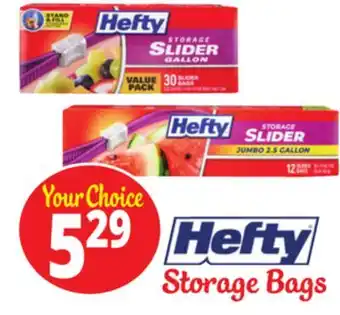 Ocean State Job Lot Hefty Storage Gallon Slider Bags 30 Count offer