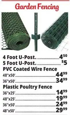 Ocean State Job Lot Tiller & Rowe Steel Garden Fence U-Post 4' offer