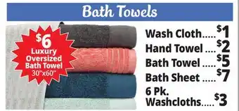 Ocean State Job Lot Bath Towels offer
