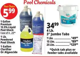 Ocean State Job Lot Pool Chemicals offer