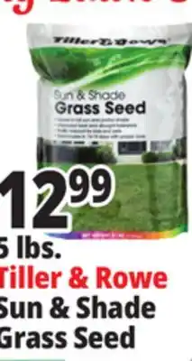 Ocean State Job Lot Tiller & Rowe Sun & Shade Grass Seed 5 lbs offer