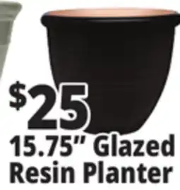 Ocean State Job Lot 15.75 Glazed Resin Planter offer