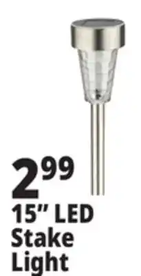 Ocean State Job Lot Outdoor Living Accents Solar LED Garden Stake 15 offer
