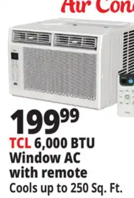 Ocean State Job Lot TCL 6,000 BTU Window AC with remote offer