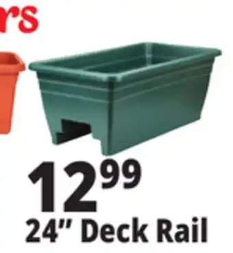 Ocean State Job Lot Green Deck Rail Planter 24 offer