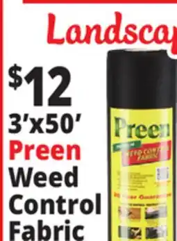Ocean State Job Lot 3'x50' Preen Weed Control Fabric offer