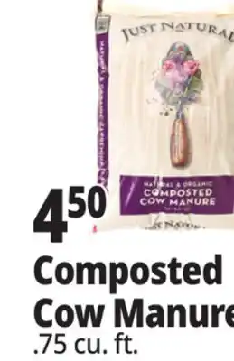 Ocean State Job Lot Composted Cow Manure offer