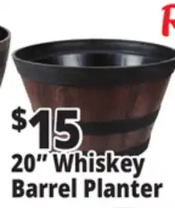 Ocean State Job Lot Whiskey Barrel Resin Planter 20 offer