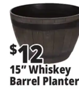 Ocean State Job Lot Whiskey Barrel Resin Planter 15 offer